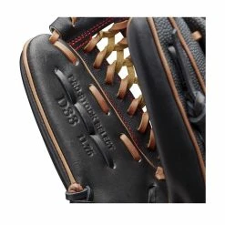 2021 Wilson A2K D33SS 11.75" Pitcher's Baseball Glove: WTA2KRB21D33 -Outlet Fielding Gloves Store WBW100063 6 A2K P D33 1175 BlackSnakeSS SaddleTan.png.cq5dam.web .1200.1200