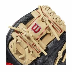 2021 Wilson A2000 PF88SS Pedroia Fit 11.25" Infield Baseball Glove: WTA20RB20PF88SS -Outlet Fielding Gloves Store WBW100107 4 A2000 IF PF88SS 1125 BlackSnakeSS Blonde Red.png.cq5dam.web .1200.1200