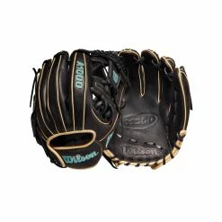 2022 Wilson A1000 DP15 11.5" Infield Baseball Glove: WTA10RB22DP15 -Outlet Fielding Gloves Store WBW100132 8 A1000 DP15 IF 115 Blue Black Blonde.png.cq5dam.web .1200.1200