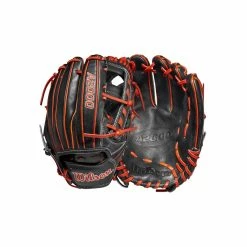 2022 Wilson A2000 1716 11.5" Infield Baseball Glove: WTA20RB221716 -Outlet Fielding Gloves Store WBW100389 8 A2000 Leather 1716 IF 115 Black Copper.png.cq5dam.web .1200.1200