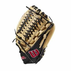 2022 Wilson A2000 D33 11.75" Pitcher's Baseball Glove: WTA20RB22D33 -Outlet Fielding Gloves Store WBW100393 2 A2000 Leather D33 1175 Blonde Black.png.cq5dam.web .1200.1200