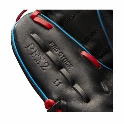 2022 Wilson A2000 PFX2SS 11" Infield Baseball Glove: WTA20RB22PFX2SS -Outlet Fielding Gloves Store WBW100397 6 A2000 Pedroia Fit X2 SS 11 BlackSS Red Blue.png.cq5dam.web .1200.1200