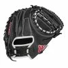 2022 Wilson A2000 M1DSS 33.5" Catcher's Mitt: WTA20RB22M1DSS -Outlet Fielding Gloves Store WBW100401 0 A2000 M1D C 335 Black White Red.png.cq5dam.web .1200.1200