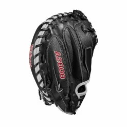 2022 Wilson A2000 M1DSS 33.5" Catcher's Mitt: WTA20RB22M1DSS -Outlet Fielding Gloves Store WBW100401 3 A2000 M1D C 335 Black White Red.png.cq5dam.web .1200.1200