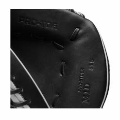 2022 Wilson A2000 M1DSS 33.5" Catcher's Mitt: WTA20RB22M1DSS -Outlet Fielding Gloves Store WBW100401 6 A2000 M1D C 335 Black White Red.png.cq5dam.web .1200.1200