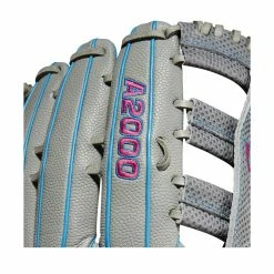 Wilson A2000 SCSP13SS 13" Slowpitch Softball Fielding Glove: WBW10040213 -Outlet Fielding Gloves Store WBW100402 5 A2000 SP13 SC 13 GreyDimpled GreySS BlackSS.png.cq5dam.web .1200.1200