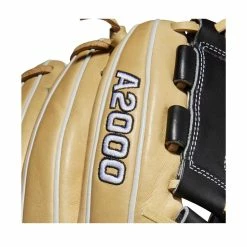 2022 Wilson A2000 P12 12" PItcher's Fastpitch Softball Glove: WTA20RF22P12 -Outlet Fielding Gloves Store WBW100439 5 A2000 FP P P12 12 Blonde Black.png.cq5dam.web .1200.1200