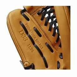 2023 Wilson A2K D33 11.75" Pitcher's Baseball Glove: WBW1008931175 -Outlet Fielding Gloves Store WBW100893 6 A2K P D33 1175 VintageTan Black.png.cq5dam.web .1200.1200