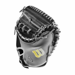 2023 Wilson A2000 M2 33.5" Baseball Catcher's Mitt: WBW100977335 12 2023 Wilson A2000 M2 33.5" Baseball Catcher's Mitt: WBW100977335 -Outlet Fielding Gloves Store WBW100977 2 A2000 C M2SS 335 Grey Black.png.cq5dam.web .1200.1200
