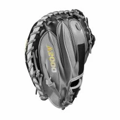 2023 Wilson A2000 M2 33.5" Baseball Catcher's Mitt: WBW100977335 13 2023 Wilson A2000 M2 33.5" Baseball Catcher's Mitt: WBW100977335 -Outlet Fielding Gloves Store WBW100977 3 A2000 C M2SS 335 Grey Black.png.cq5dam.web .1200.1200