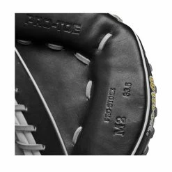 2023 Wilson A2000 M2 33.5" Baseball Catcher's Mitt: WBW100977335 16 2023 Wilson A2000 M2 33.5" Baseball Catcher's Mitt: WBW100977335 -Outlet Fielding Gloves Store WBW100977 6 A2000 C M2SS 335 Grey Black.png.cq5dam.web .1200.1200