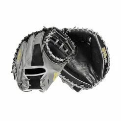 2023 Wilson A2000 M2 33.5" Baseball Catcher's Mitt: WBW100977335 17 2023 Wilson A2000 M2 33.5" Baseball Catcher's Mitt: WBW100977335 -Outlet Fielding Gloves Store WBW100977 8 A2000 C M2SS 335 Grey Black.png.cq5dam.web .1200.1200