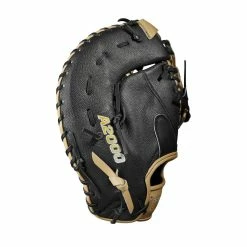 2023 Wilson A2000 1679 Super Skin 12.5" Baseball First Base Mitt: WBW100979125 -Outlet Fielding Gloves Store WBW100979 3 A2000 1B 1679SS 125 Black BlackSS Blonde.png.cq5dam.web .1200.1200