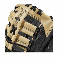 2023 Wilson A2000 1679 Super Skin 12.5" Baseball First Base Mitt: WBW100979125 -Outlet Fielding Gloves Store WBW100979 4 A2000 1B 1679SS 125 Black BlackSS Blonde.png.cq5dam.web .1200.1200