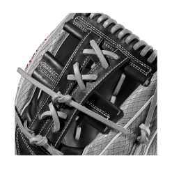 2023 Wilson A2000 FP75SS 11.75" Infield Fastpitch Glove: WBW1009911175 -Outlet Fielding Gloves Store WBW100991 4 A2000 FP FP75SS 1175 GreySnakeSS Black Red