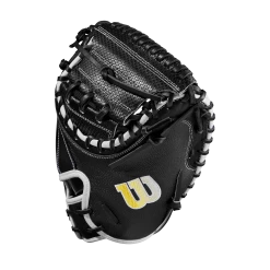 2023 Wilson A2000 M1DSS 33.5" Baseball Catcher's Mitt: WBW100995335 13 2023 Wilson A2000 M1DSS 33.5" Baseball Catcher's Mitt: WBW100995335 -Outlet Fielding Gloves Store WBW100995 2 A2000 C M1DSC 335 BlackSS BlackDimple White WilsonGold