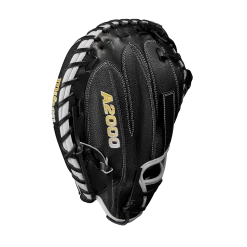 2023 Wilson A2000 M1DSS 33.5" Baseball Catcher's Mitt: WBW100995335 14 2023 Wilson A2000 M1DSS 33.5" Baseball Catcher's Mitt: WBW100995335 -Outlet Fielding Gloves Store WBW100995 3 A2000 C M1DSC 335 BlackSS BlackDimple White WilsonGold