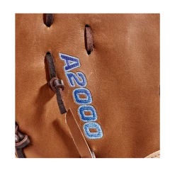 2023 Wilson A2000 AC4 12.5" Fastpitch First Base Mitt: WBW101017125 -Outlet Fielding Gloves Store WBW101017 5 A2000 FP Amanda Chidester GM FP1620 125 SaddleTan Blonde Blue