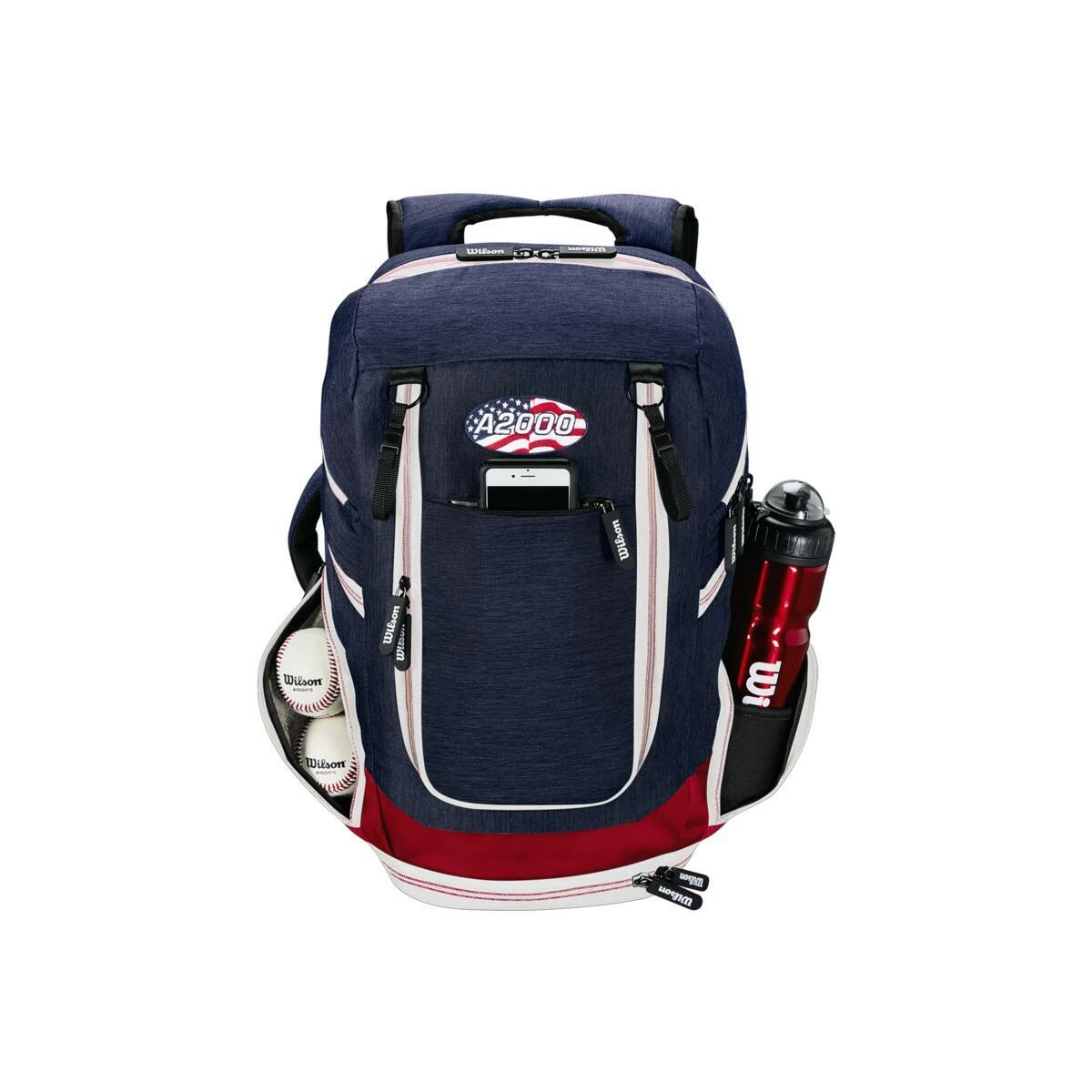Wilson A2000 Players Backpack Bat Bag: WTA2000 15 Wilson A2000 Players Backpack Bat Bag: WTA2000 - Image 13
