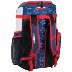 Worth Pro Slowpitch Backpack: WBA004 -Outlet Fielding Gloves Store WorthProSlowpitchBackpack WBA004back