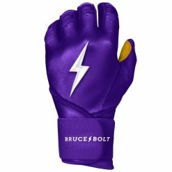 Bruce Bolt PREMIUM PRO Long Cuff Batting Gloves: Purple -Outlet Fielding Gloves Store premium pro long cuff batting gloves purple brucebolt 452803