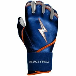 Bruce Bolt PREMIUM PRO NIMMO Long Cuff Batting Gloves: Mets Blue -Outlet Fielding Gloves Store premium pro nimmo series long cuff batting gloves blue gloves brucebolt 426818