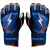 Bruce Bolt PREMIUM PRO NIMMO Long Cuff Batting Gloves: Mets Blue -Outlet Fielding Gloves Store premium pro nimmo series long cuff batting gloves blue gloves brucebolt 692298